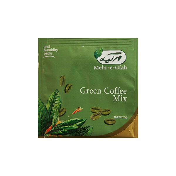 دمنوش قهوه سبز و چای سبز مهر گیاه تی بگ 14 عدد